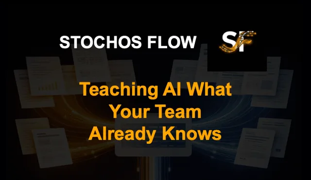 STOCHOS Flow episode card: teaching AI what your team already knows