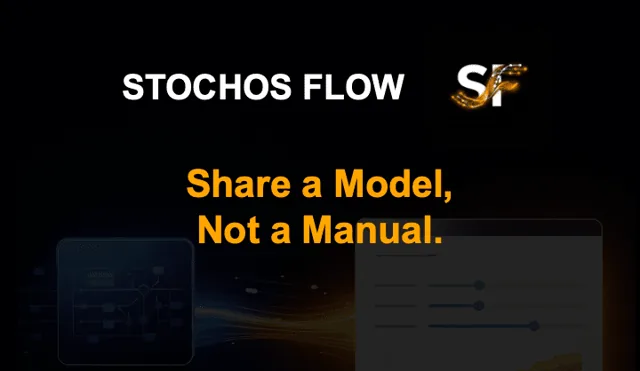 STOCHOS Flow episode card: share a model, not a manual