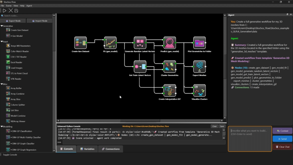 AI Workflow with local LLM interface